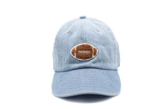 Denim/Terry Football Hat