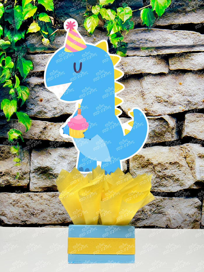 Dinosaur Theme | Dino Birthday Party | Dino-Mite Table Centerpiece Party Decoration SET OF 4