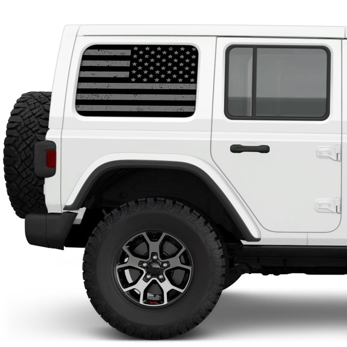 Distressed Blackout Side Windows Printed Vinyl Decal