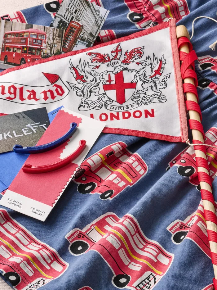 Double Decker Bus Pocket Romper