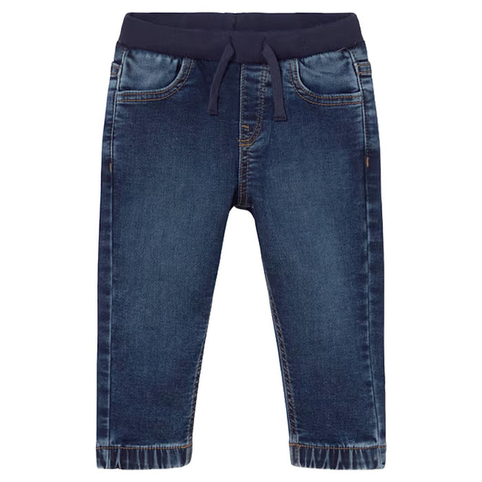 Drawstring Dark Denim Joggers