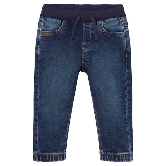 Drawstring Dark Denim Joggers
