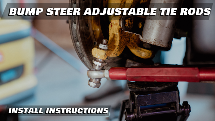 E30/E36 Extended Adjustable Tie Rods - For E46 control arm conversion-Steering Components-grip-drift-Garagistic-bmw