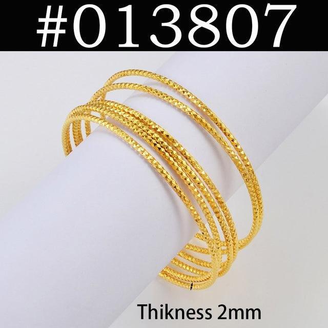 Dubai Gold Plated Bracelets 6pcs Set - Natna Shop