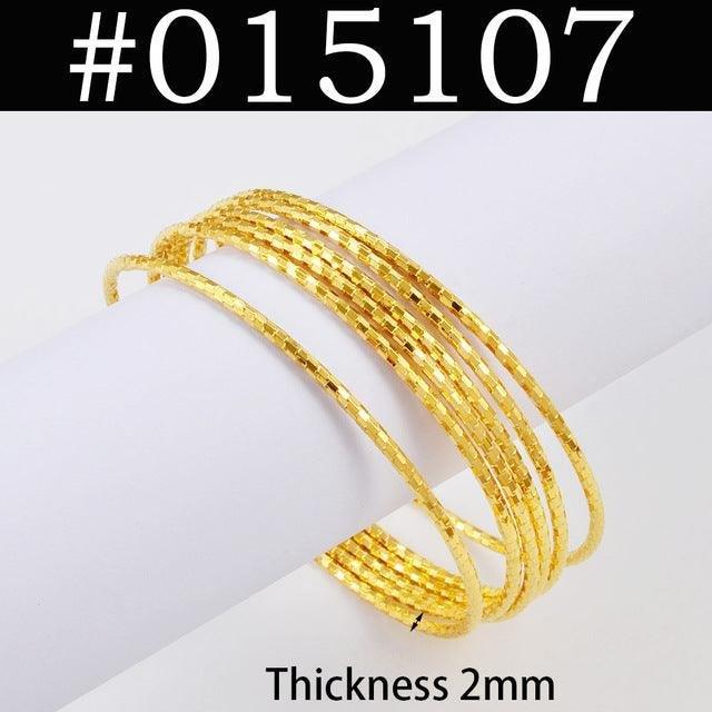 Dubai Gold Plated Bracelets 6pcs Set - Natna Shop
