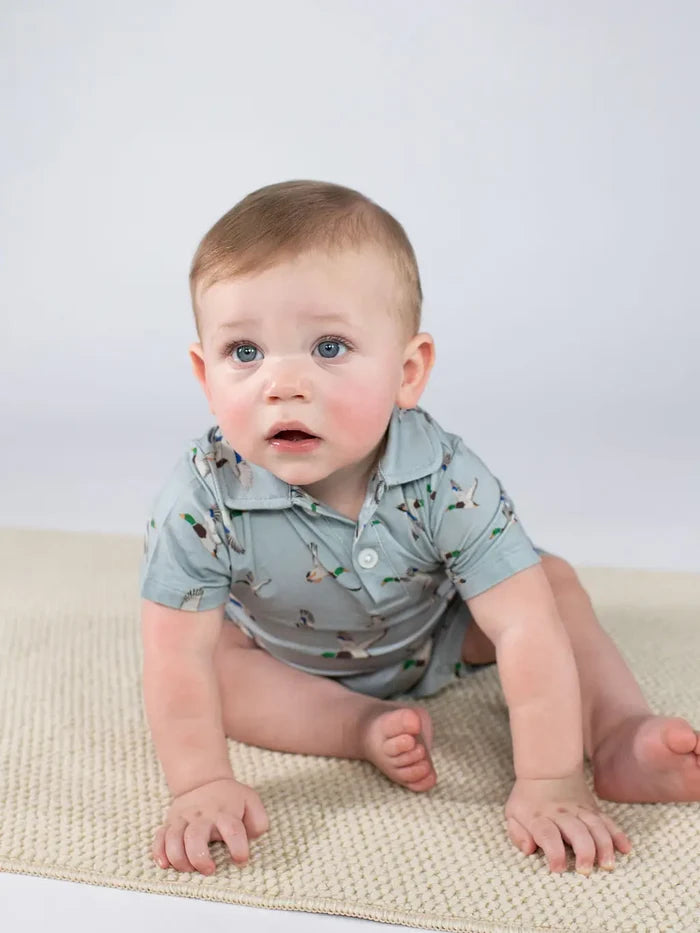 Ducks - SS Polo Romper