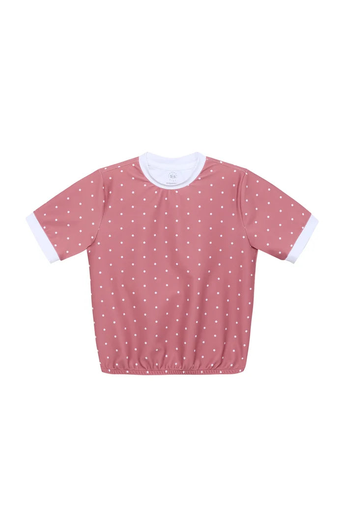 Dusty Pink Polka Dot Dance Tee