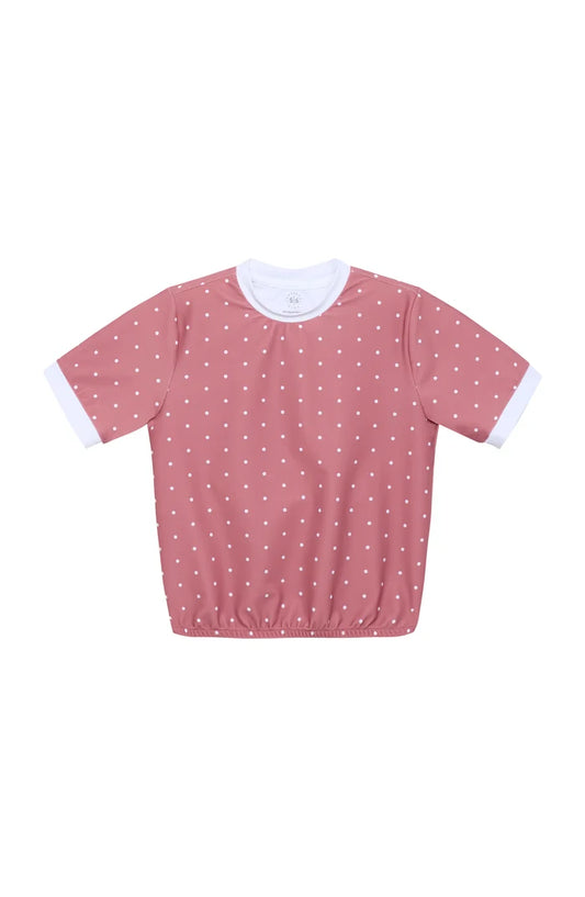 Dusty Pink Polka Dot Dance Tee