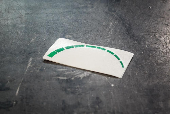E30 Alpina Style Tach Strip (Green or Red stripes)-Interior Parts-grip-drift-Green-Garagistic-bmw