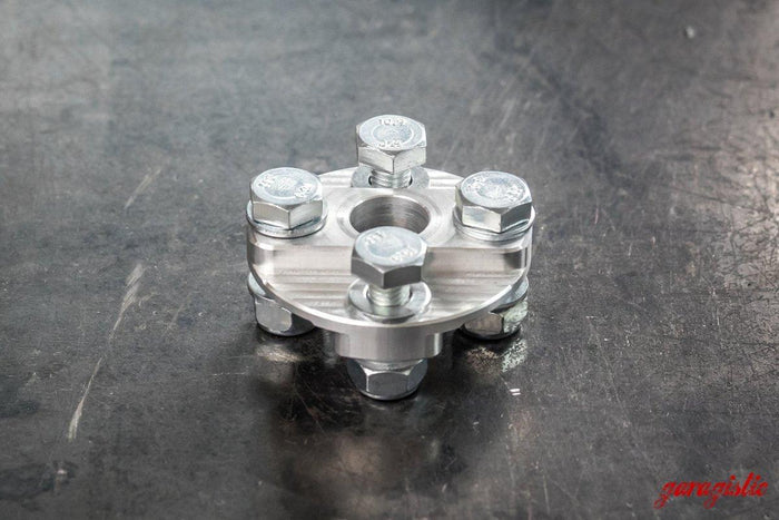 E30 Aluminum Steering Flex Coupler - CLEARANCE-Steering Components-grip-drift-Raw Aluminum-Garagistic-bmw