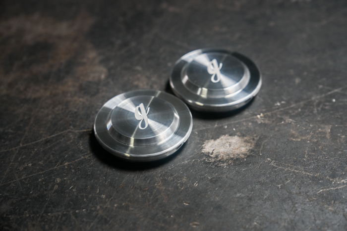 E30 Billet Aluminum Front Wheel Bearing Dust Caps (4-Lug) - 31211130125 / 31211125833