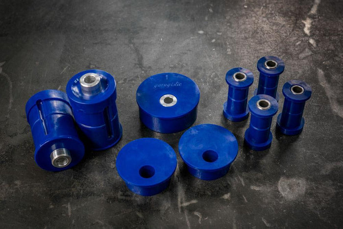 E30 Complete Bushing Kit - Poly and Delrin-Suspension Bushings-grip-drift-95A-Raised-Offset-Garagistic-bmw