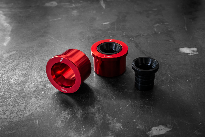 E46 M3 Polyurethane Front Control Arm Bushings-Suspension Bushings-grip-drift-Aluminum (Hardcore)-Large Hex (24-25mm)-Garagistic-bmw