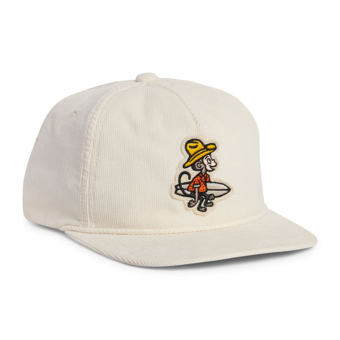 El Monito Surfs Snapback Hat- Off White Cord