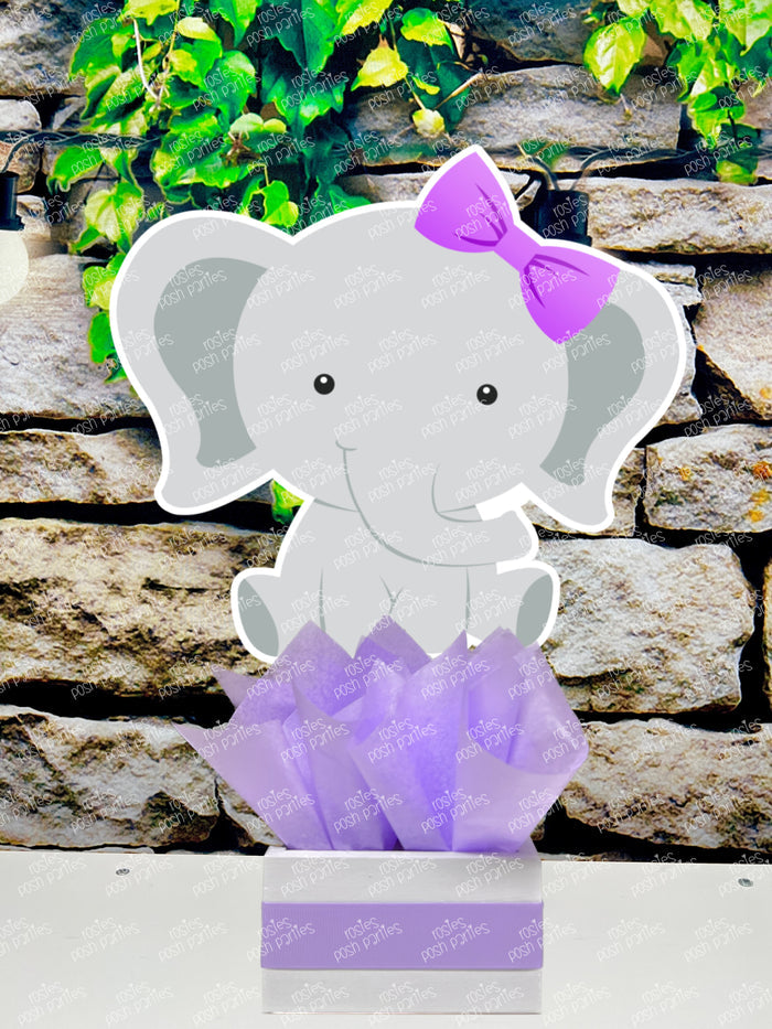 Elephant Baby Shower Theme | Jungle Birthday | Gender Reveal Elephant Theme Centerpiece Decoration | Pink Elephant Baby Shower INDIVIDUAL