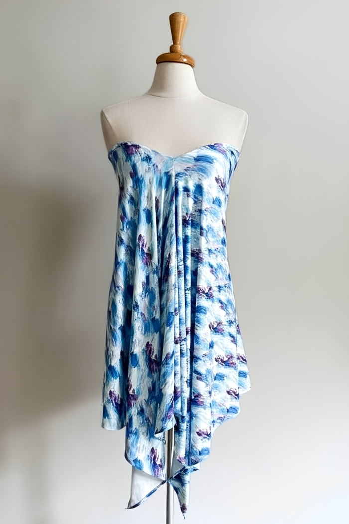 Watercolor Wave Endless multiway dress by Diane Kroe