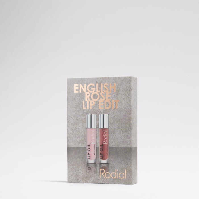 English Rose Lip Edit gift set with Original and Wild Plum Lip Oils