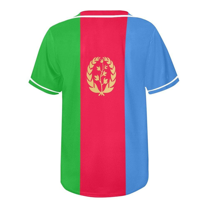 Eritrea Flag Baseball Men Jersey - Natna Shop