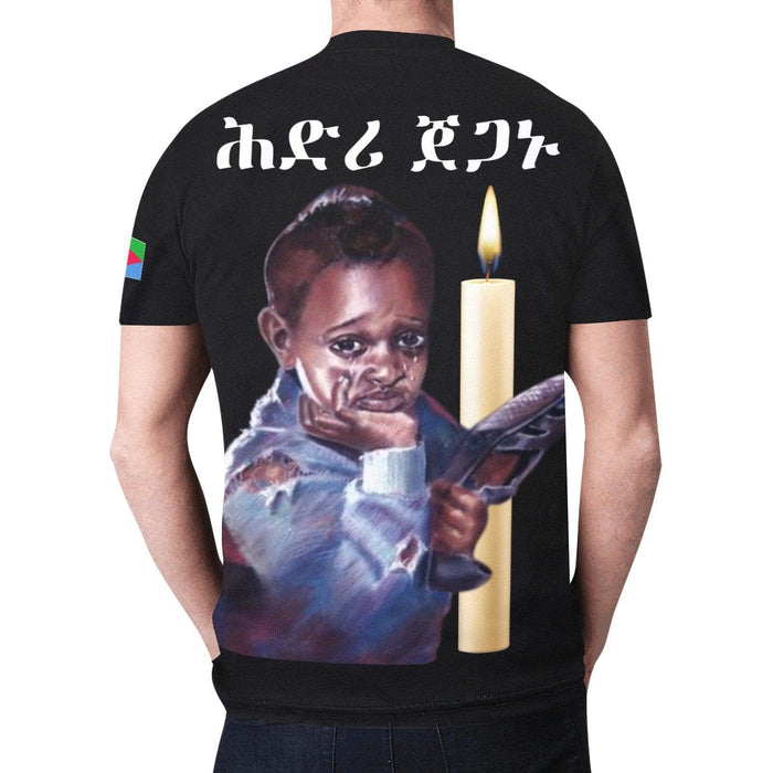 Eritrea martry day t-shirt  black Unisex ER221 - Natna Shop