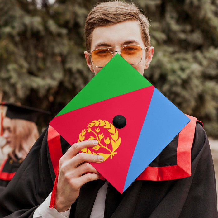Eritrean Flag Graduation Cap Topper - Natna Shop