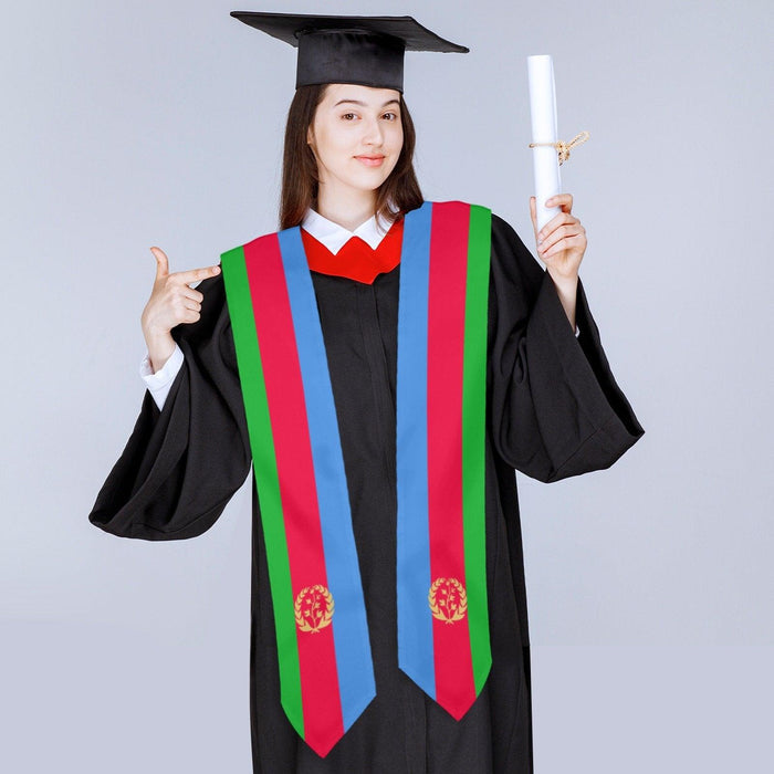 Eritrean Flag Graduation Stole - Natna Shop