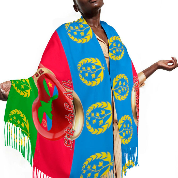 Eritrean Flag Proud Tassel scarf Tassel Scarf