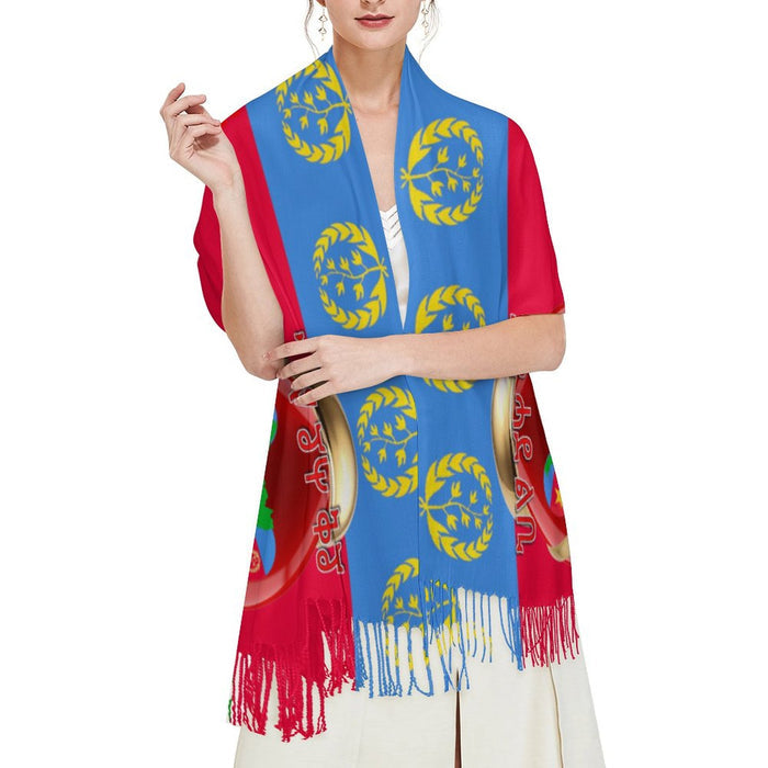 Eritrean Flag Proud Tassel scarf Tassel Scarf