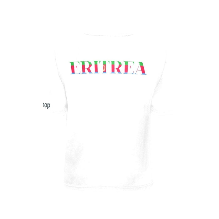 Eritrean flag t-shirt big girl kids Vertical - Natna Shop