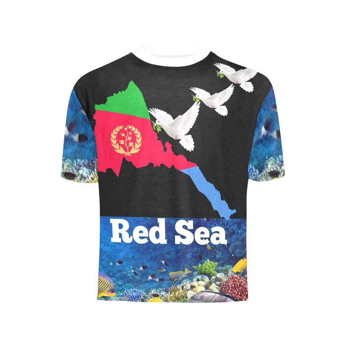 Eritrean red sea t-shirt for kids Crew Neck - Natna Shop