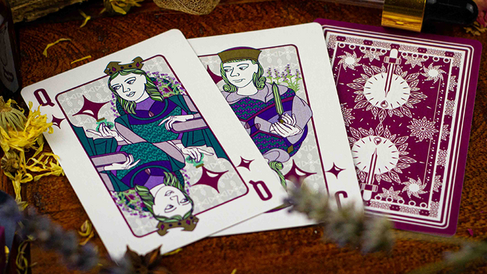 PlayingCardDecks.com-Essential Lavender Playing Cards Cartamundi