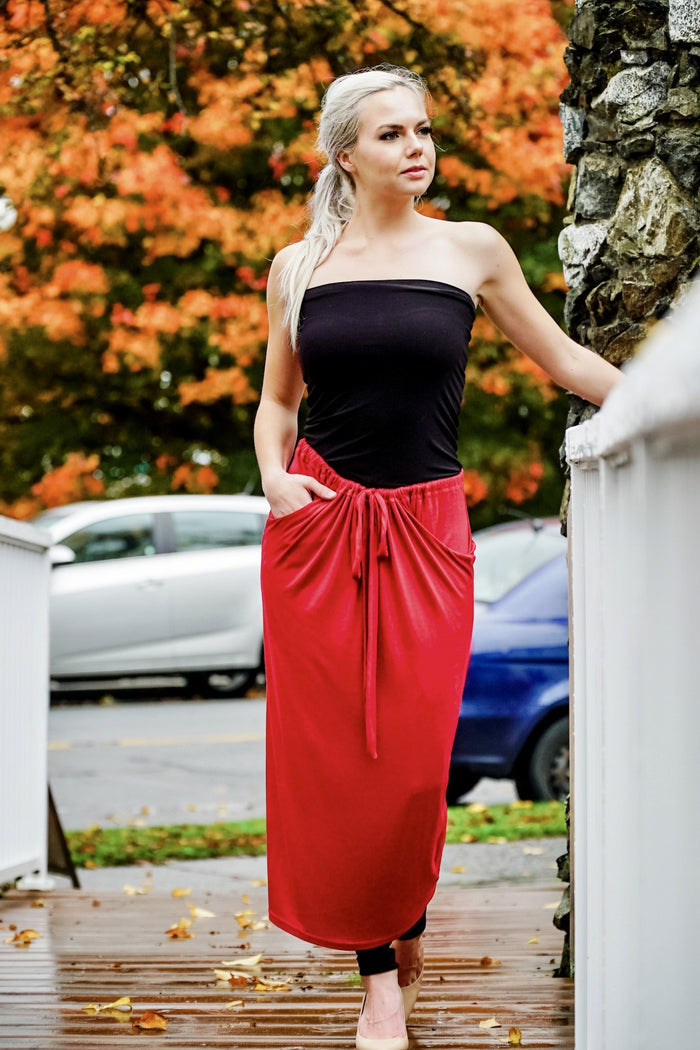 Evermore Dress in Berry colour