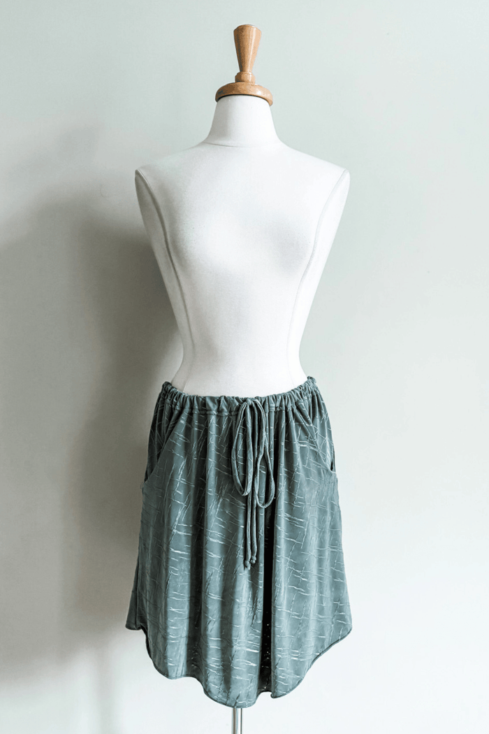 Evermore Top in Sage Jacquard