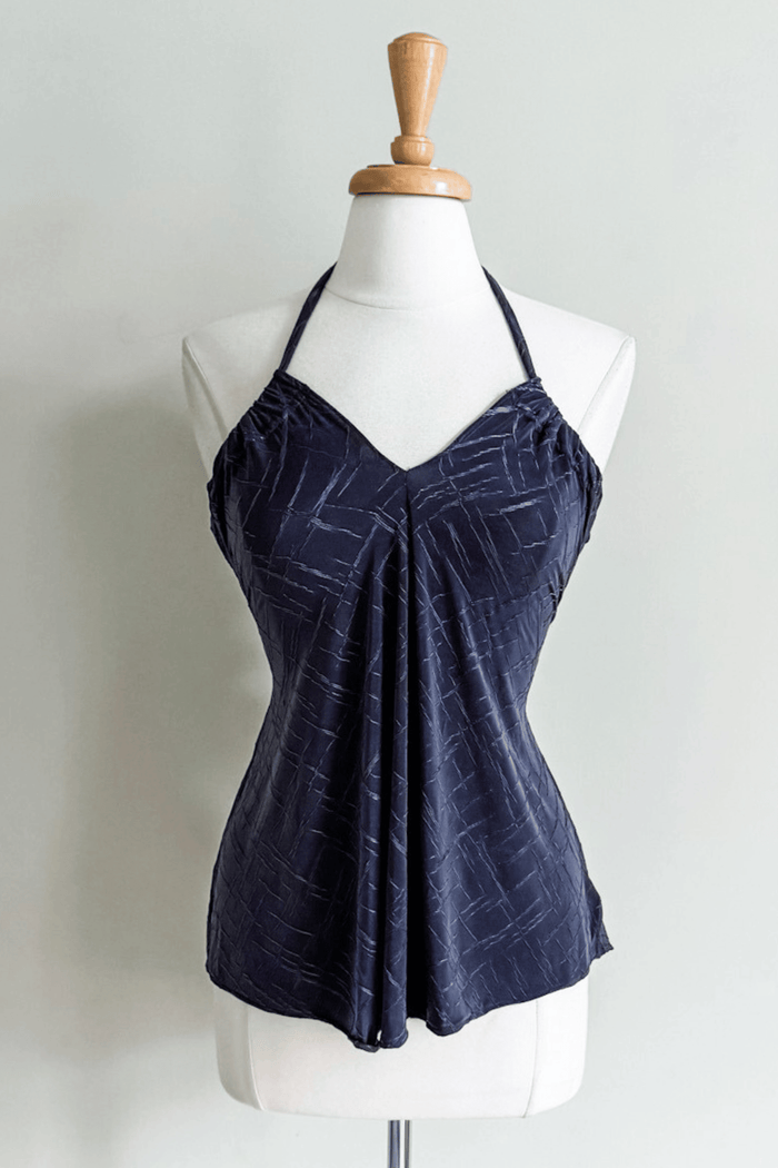 Evermore Top in Dark Grey  Jacquard
