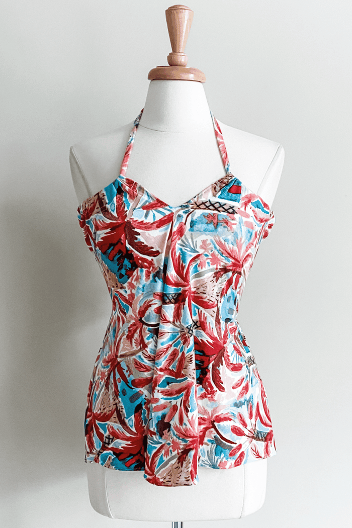 Diane Kroe Evermore Top (Terracotta Palm) - Warm Weather Capsule Collection