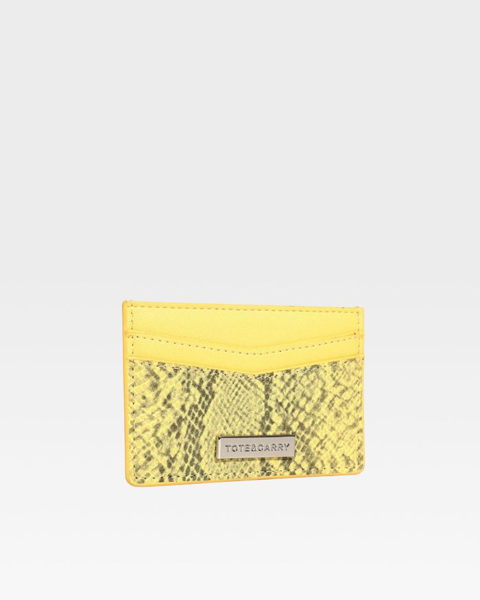 PY Card Holder Wallet in Yellow