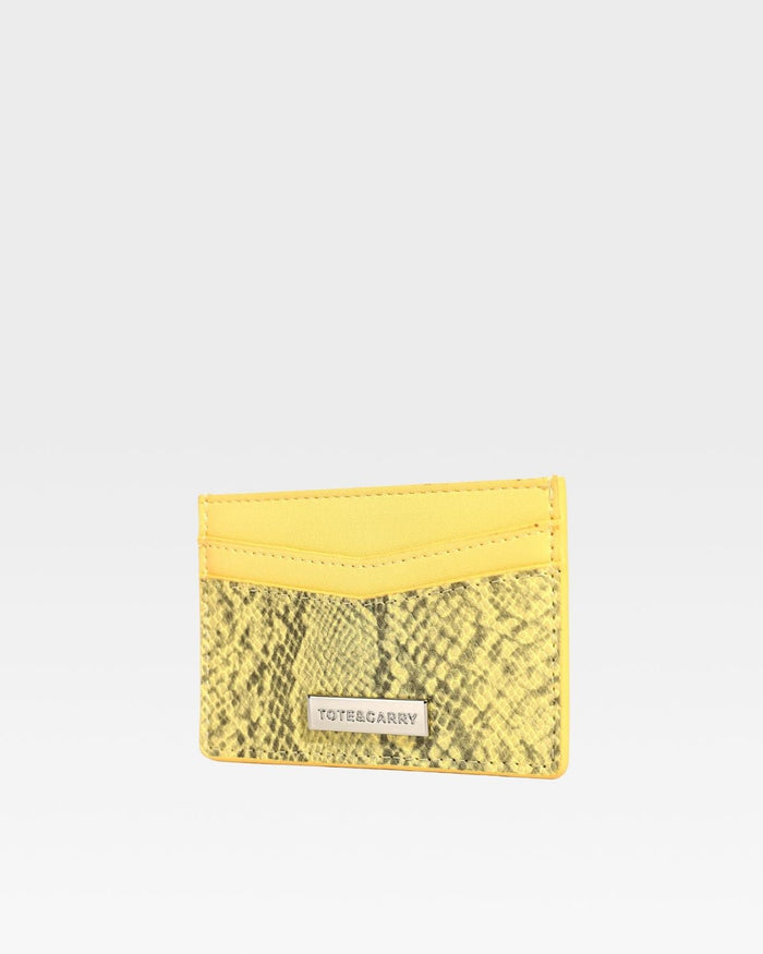 PY Card Holder Wallet in Yellow