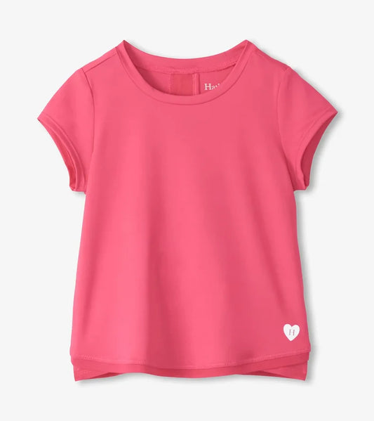 Fandango Pink Mesh Trim Tee