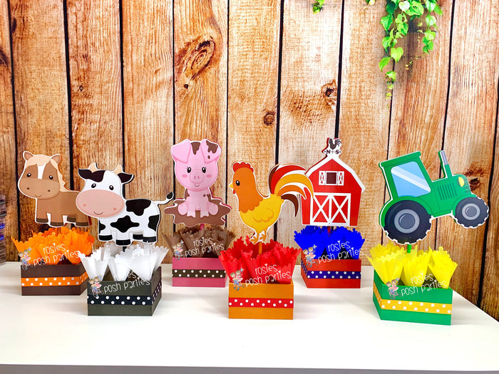 farm theme centerpiece decoration