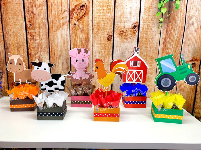 farm theme centerpiece decoration