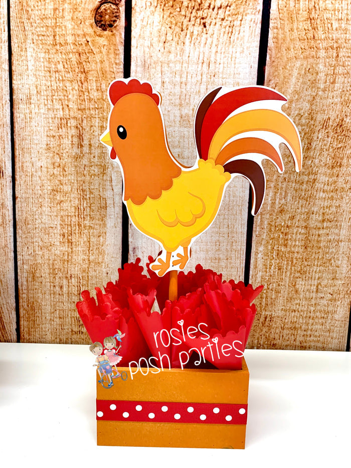 farm theme centerpiece decoration