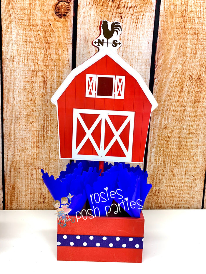 farm theme centerpiece decoration