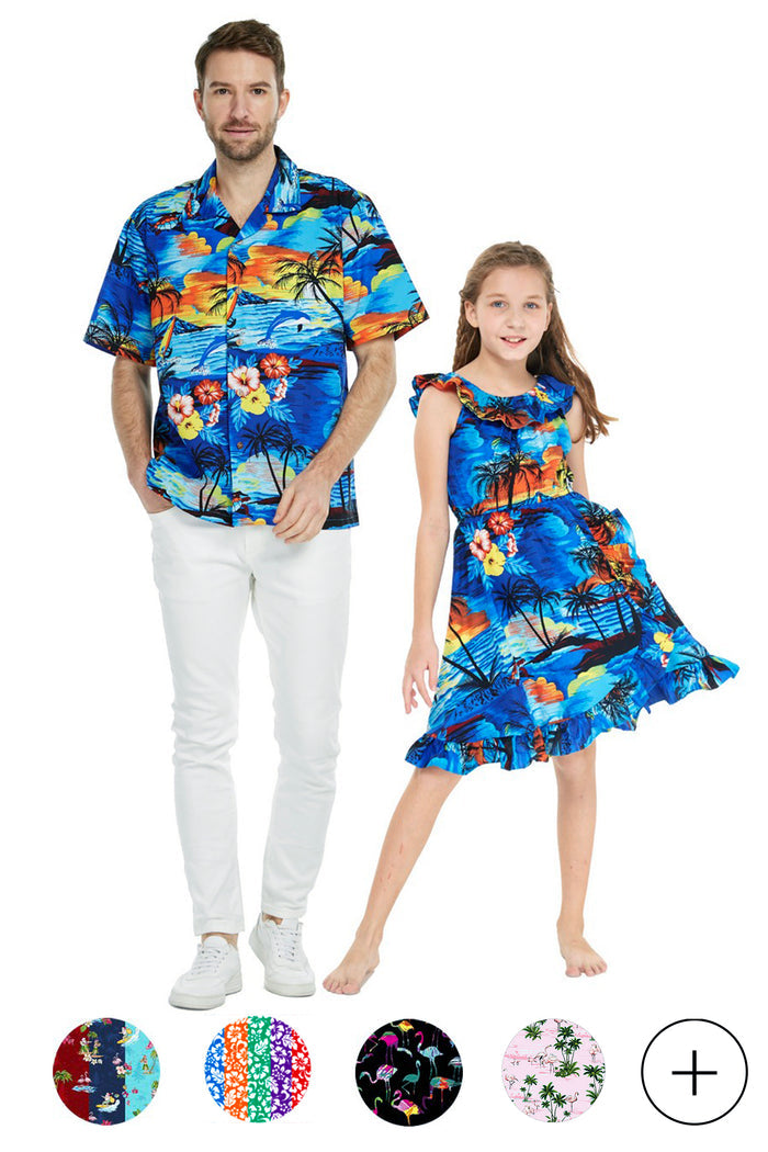 Father Daughter Maui Set in Cotton