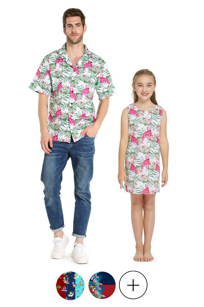 Father Daughter Wai Set in Cotton