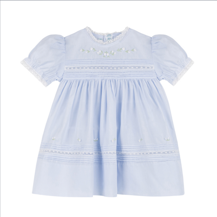 Feltman Blue Floral Bullions Dress