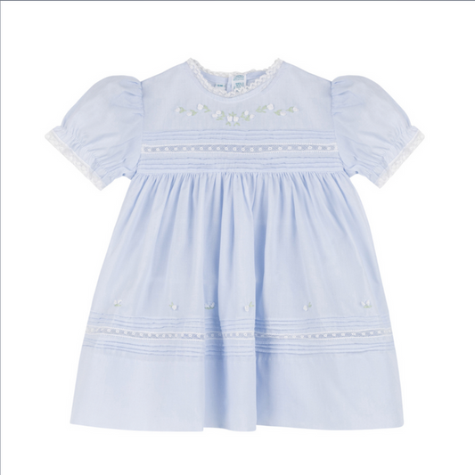 Feltman Blue Floral Bullions Dress