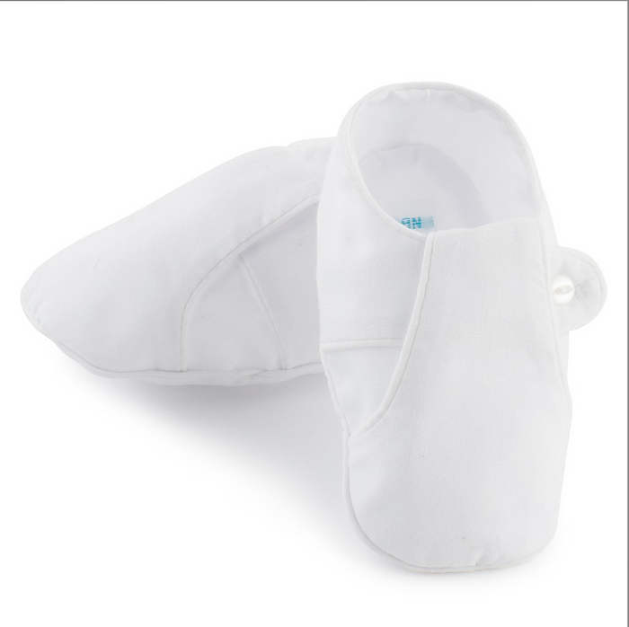 Feltman Boys White T-Strap Booties