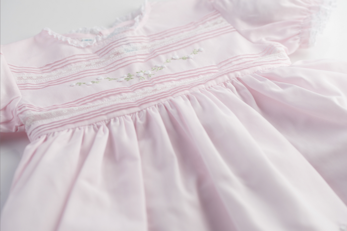 Feltman Pink Floral Bullions Dress
