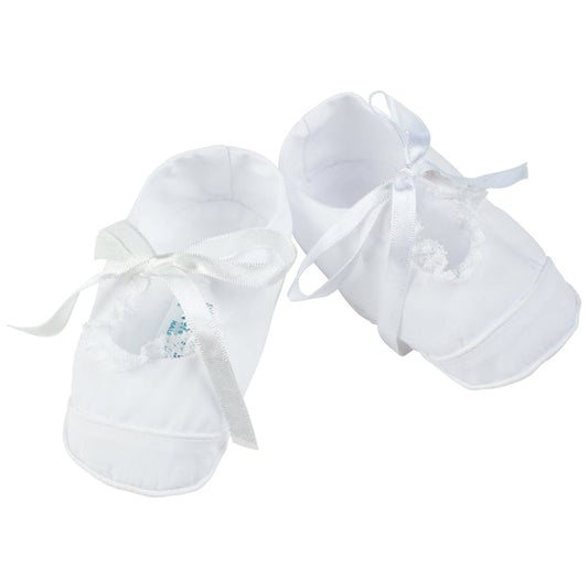 Feltman White Mary Jane Lace Booties