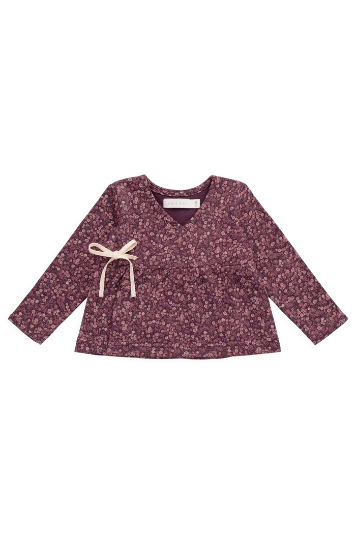 Fig Floral Wrap Top and Bloomer Set