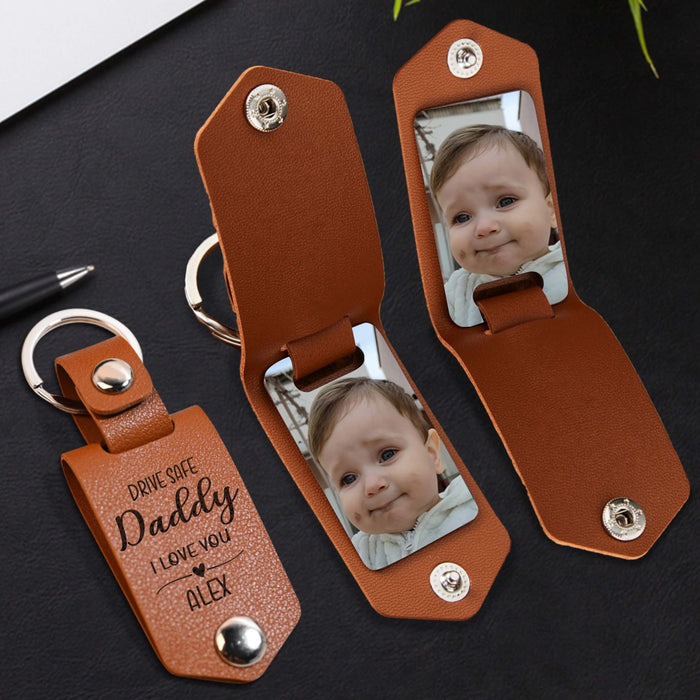 First Fathers Day Personalised Gifts | Dad Keychain With Picture